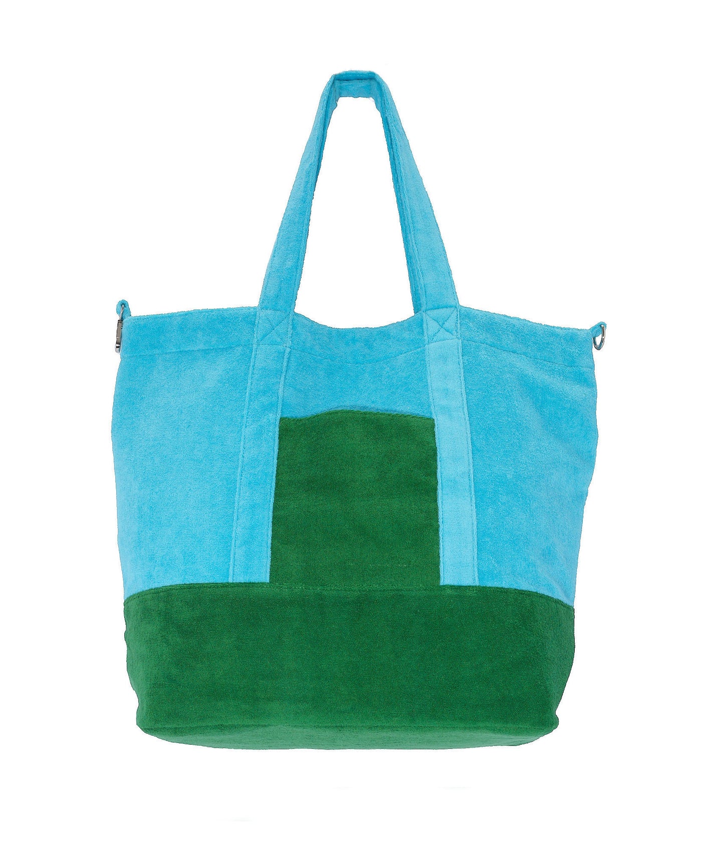 Terry Block Rocker Tote in color Amazon Green