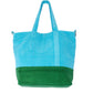 Terry Block Rocker Tote in color Amazon Green