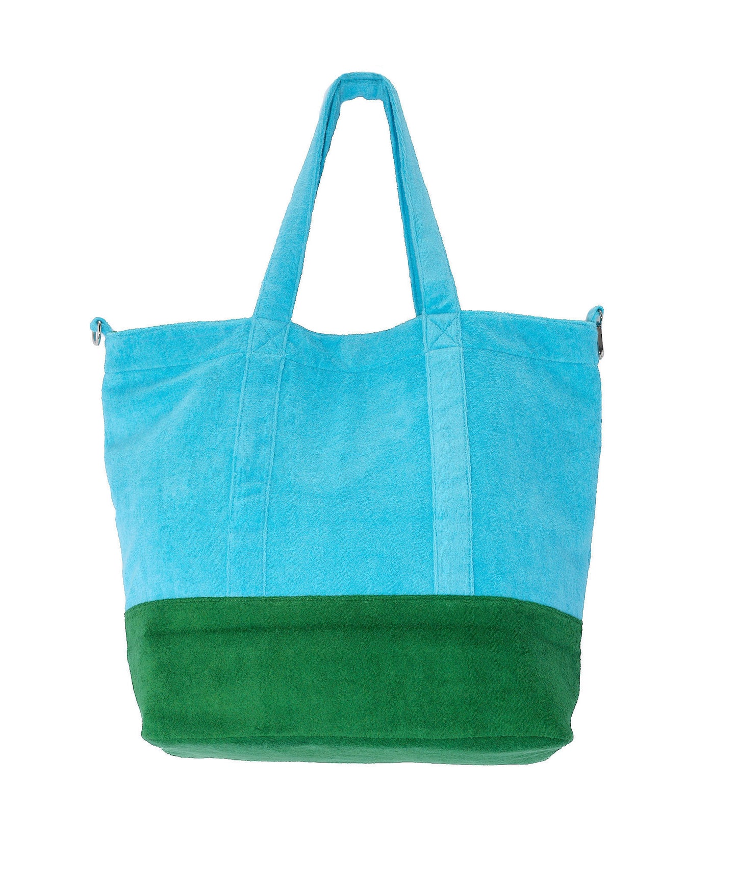 Terry Block Rocker Tote in color Amazon Green