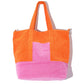 Terry Block Rocker Tote in color Ultra Pink