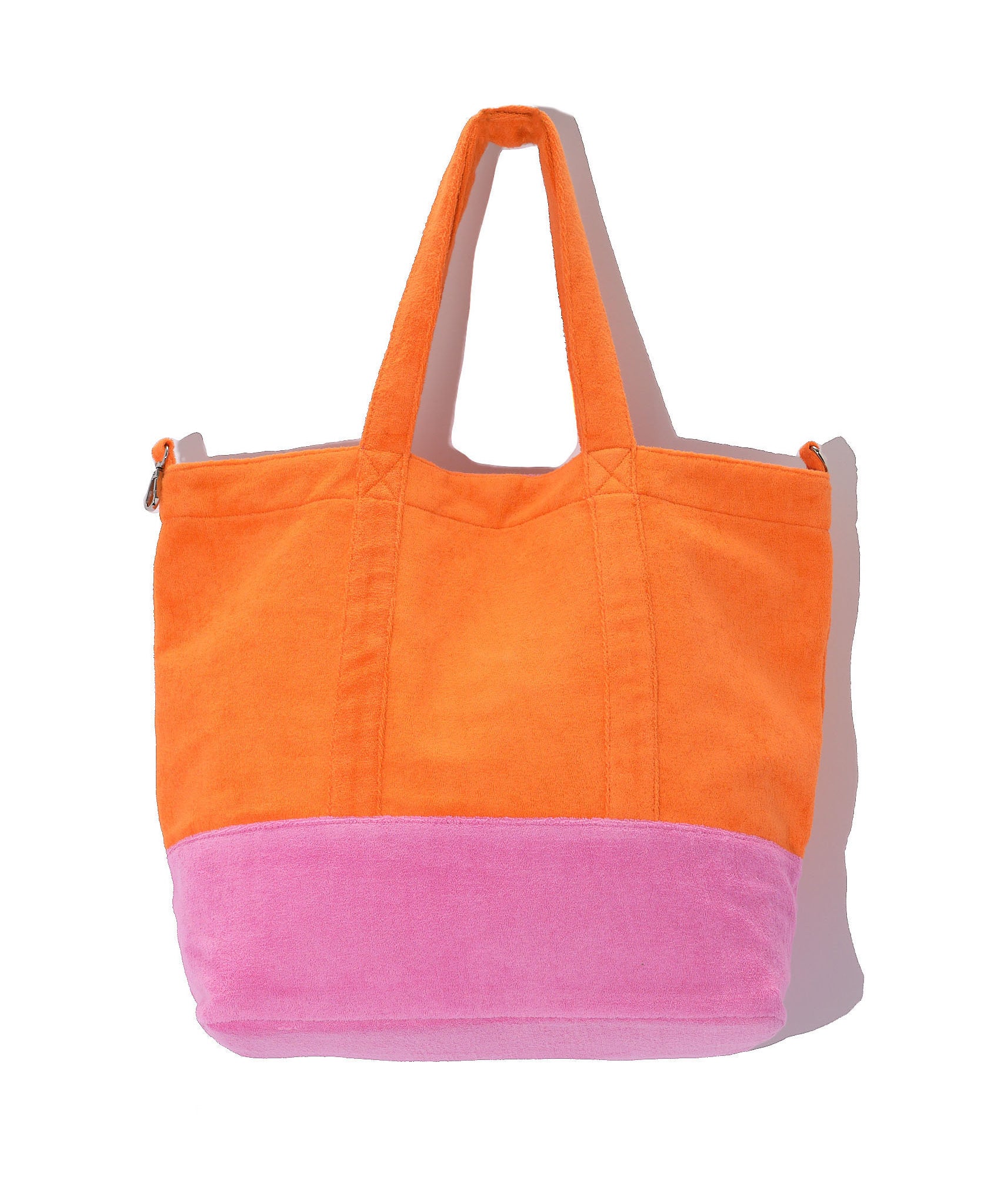 Terry Block Rocker Tote in color Ultra Pink