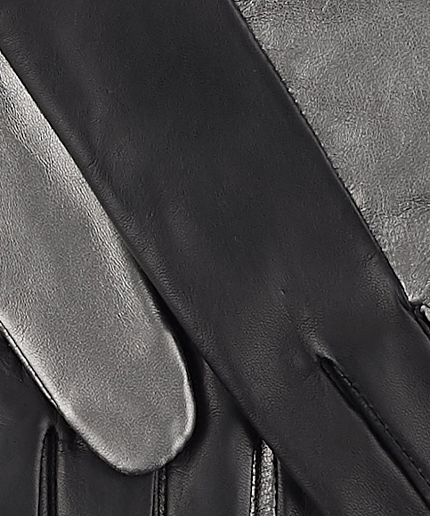 Leather Colorblock Glove in color Black