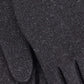 Superfine Down Plaid Glove in color Black