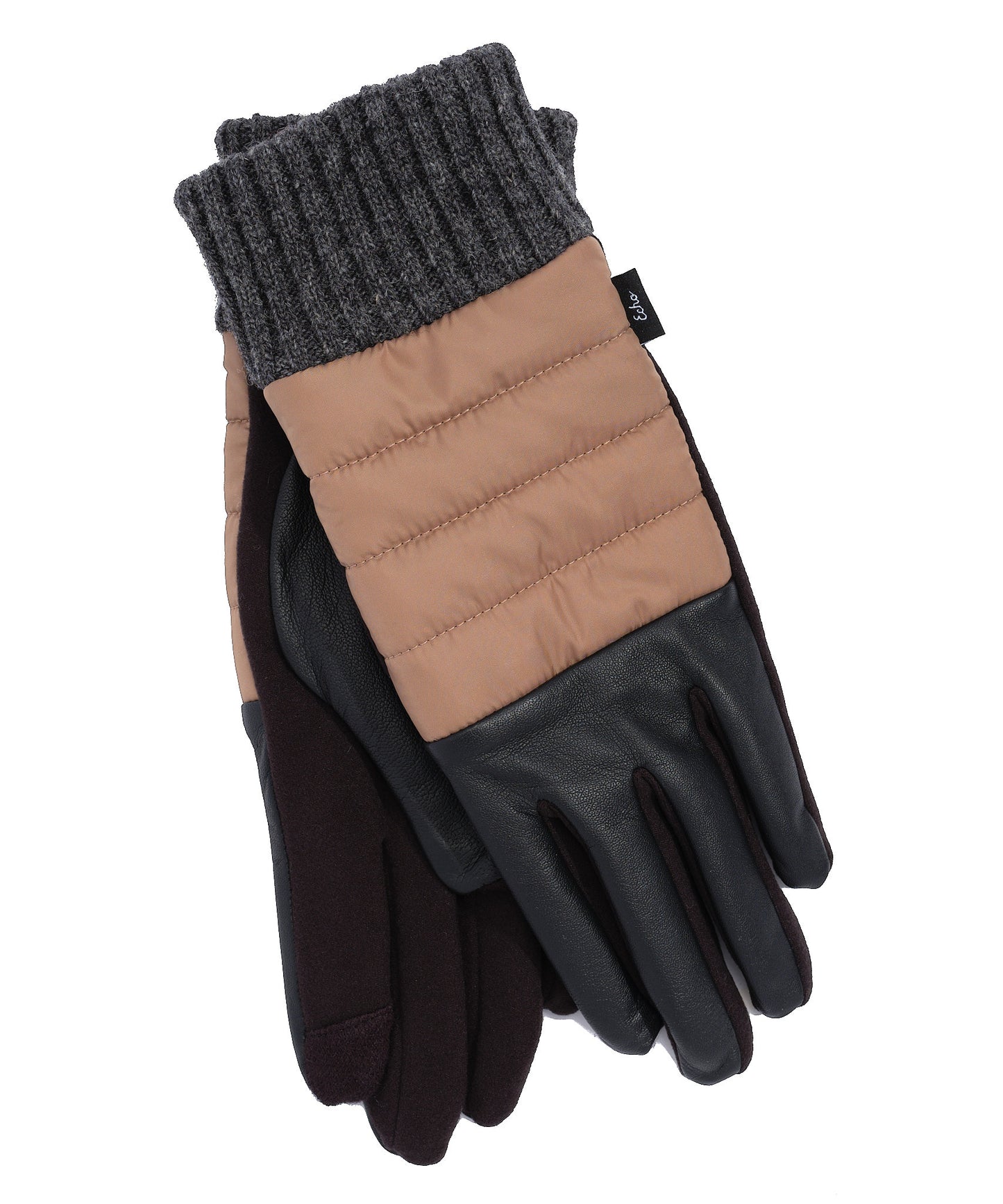 Quilted Puffer Glove in color Olive