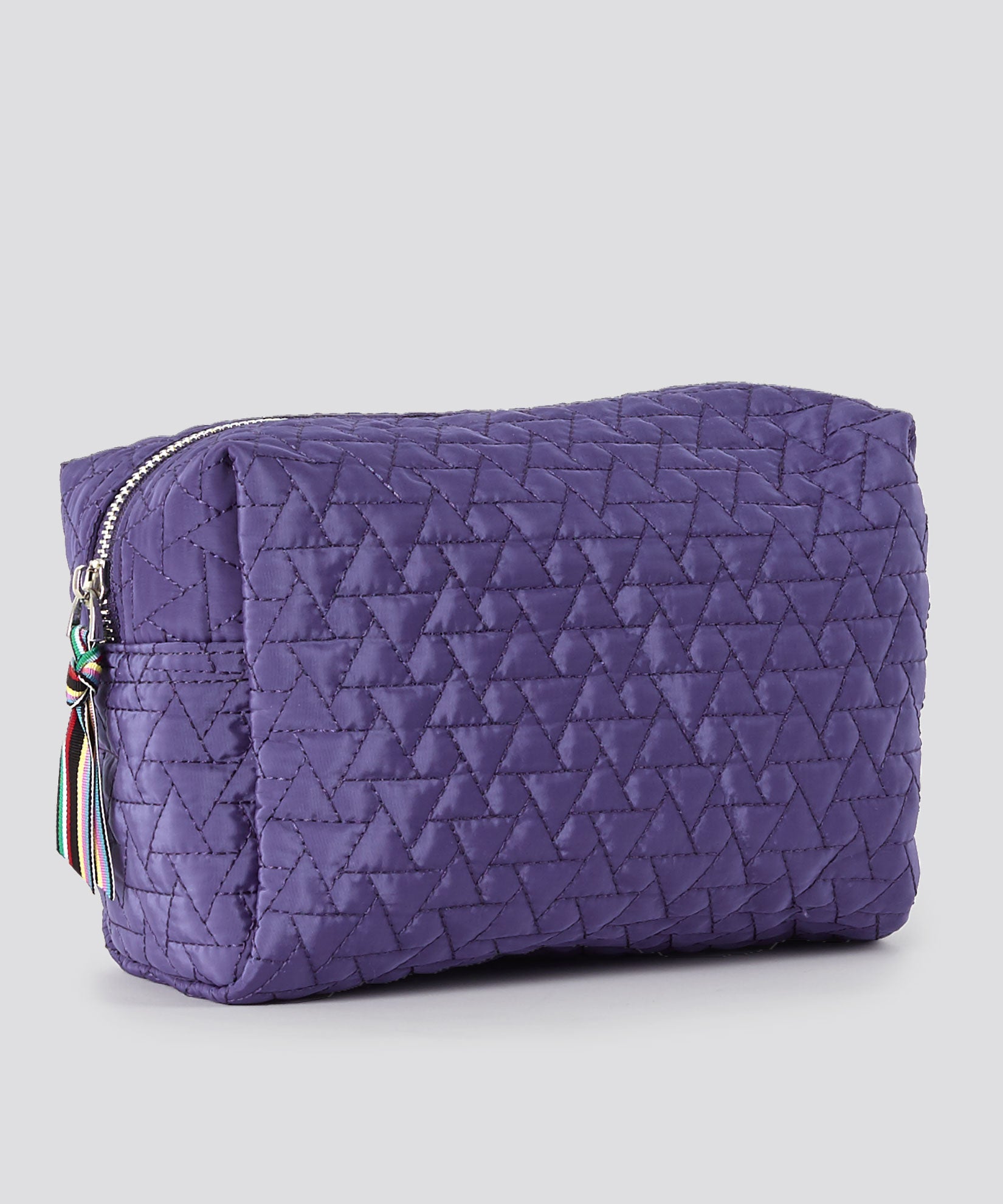 Quilted Corsica Cosmetic in color Chambray
