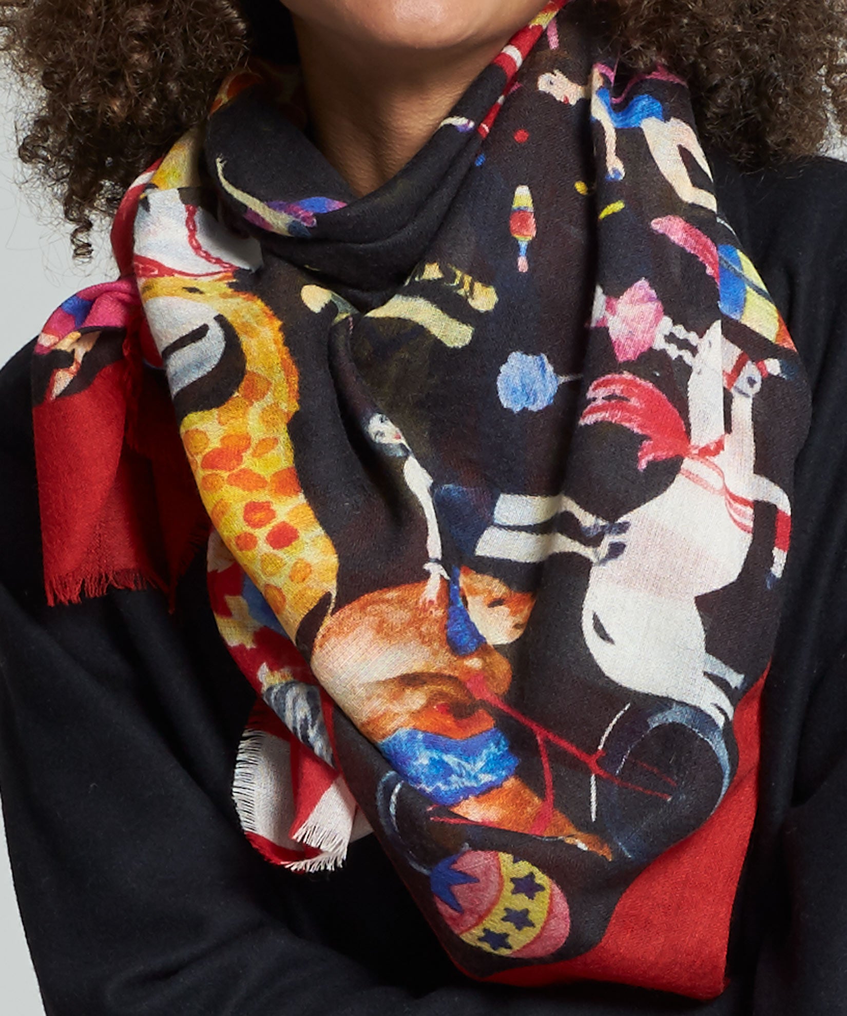 Gucci x Disney Collaboration Mickey mouse designed scarf 100% silk in gift  box