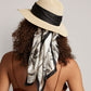 Wild Palm Silk Square in color Black
