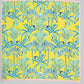 Wild Palm Silk Square in color Yellow