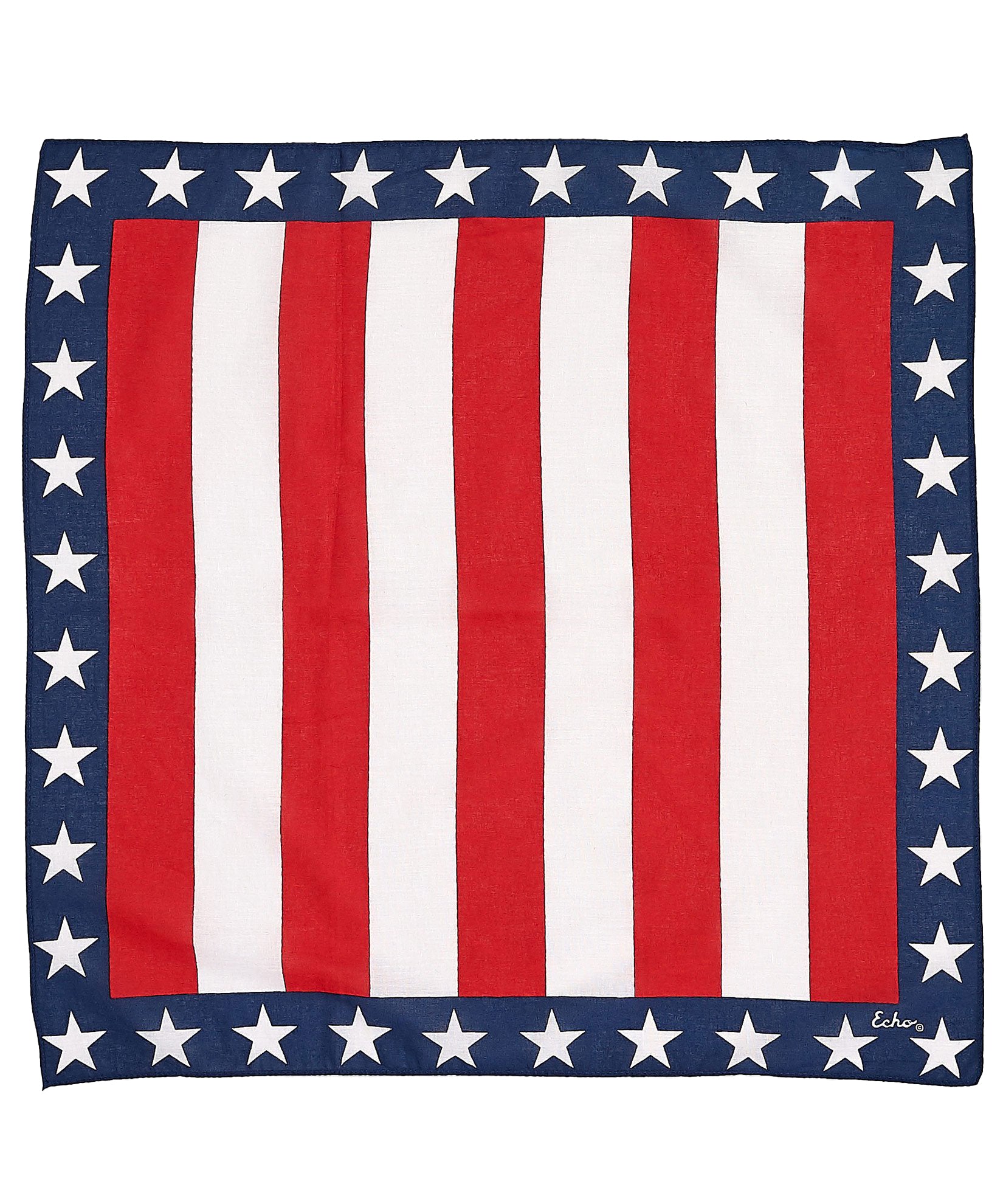 Stars And Stripes Bandana in color Red
