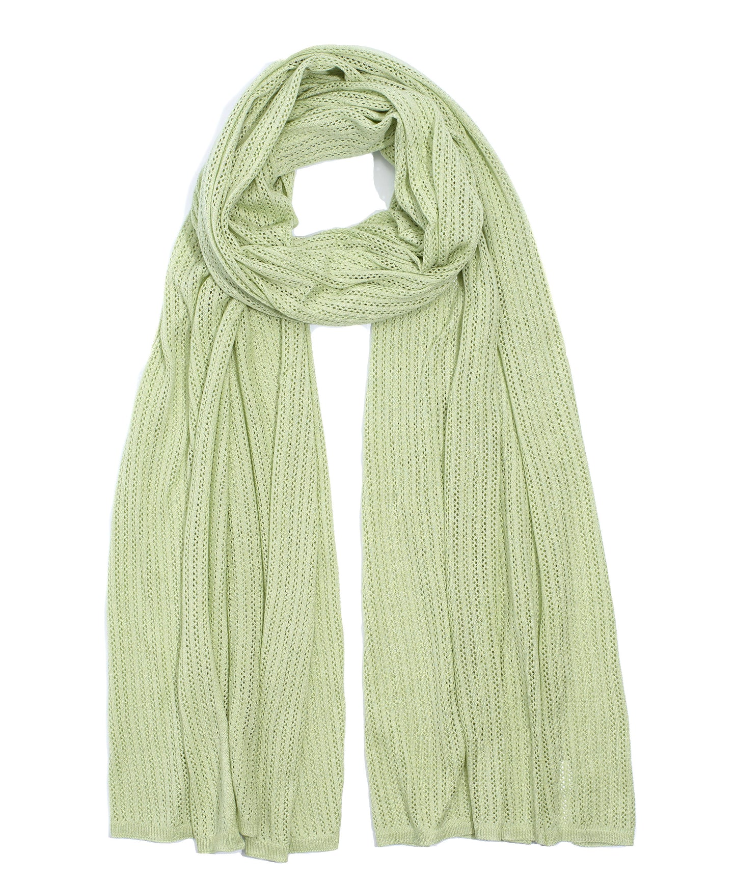 Netting Stitch Wrap in color Cucumber