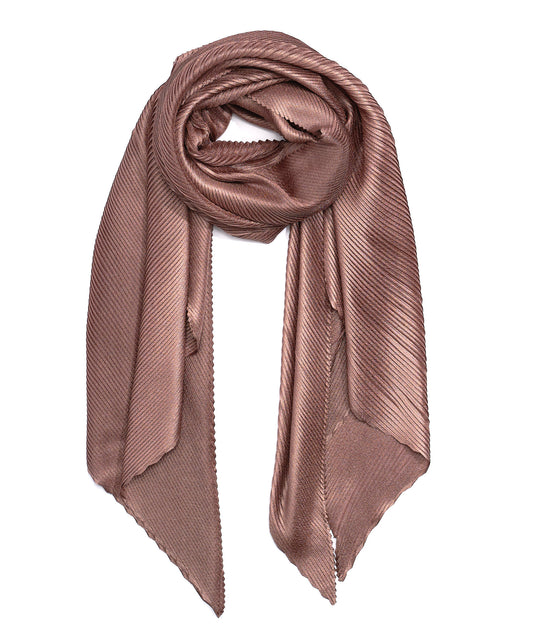 Pleated Radiance Wrap in color Champagne