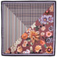 Floral Patch Silk Square in color Hyacinth