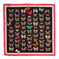 Give Me Butterflies Silk Square in color Black