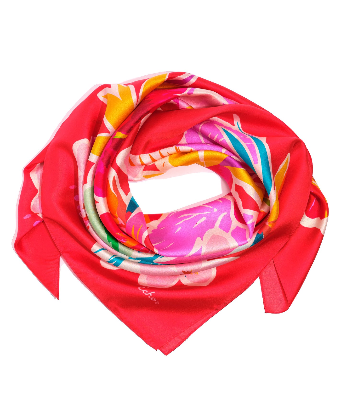 Tahiti Floral Silk Square
