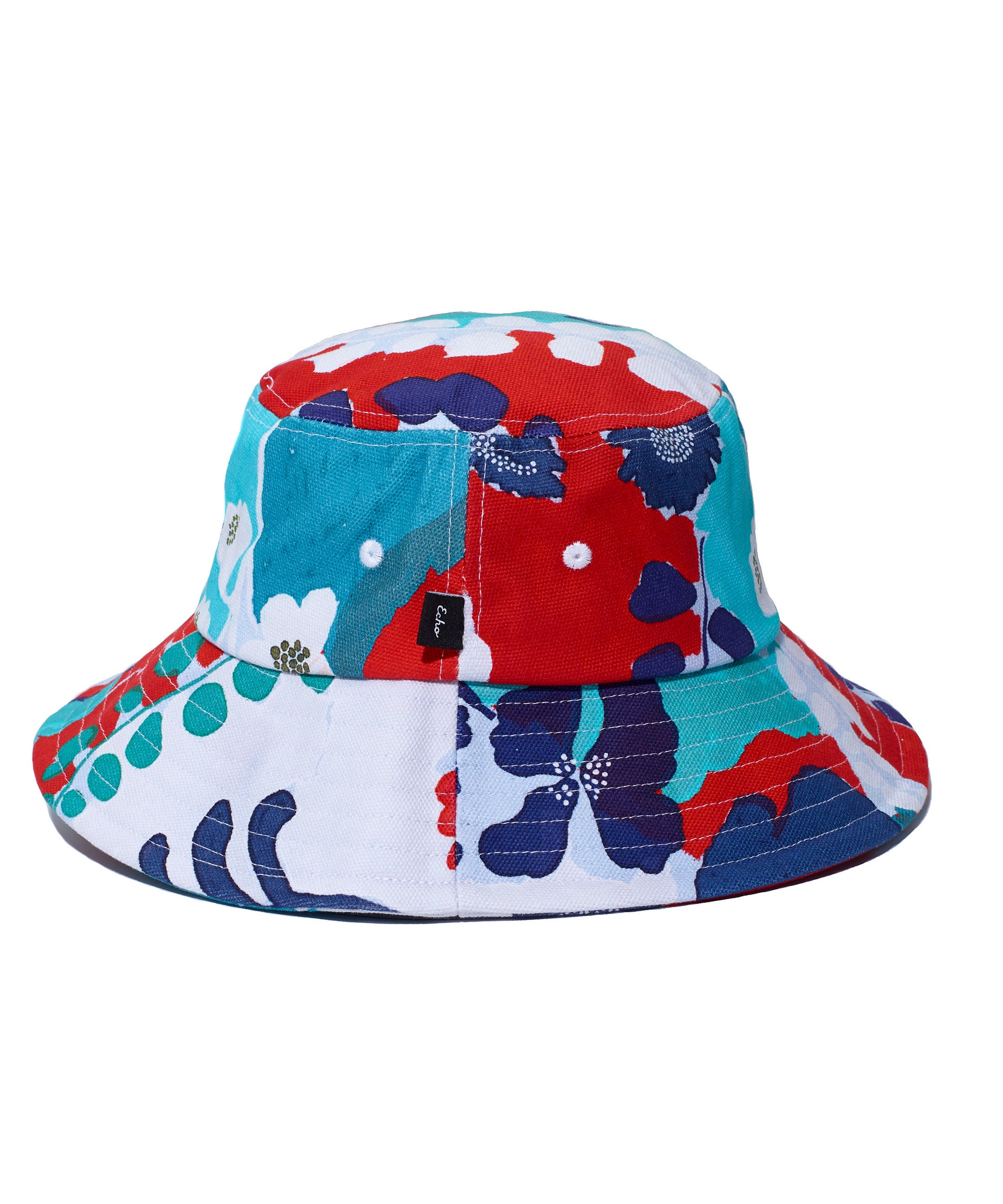 Wild Floral Bucket Hat in color Atlantis