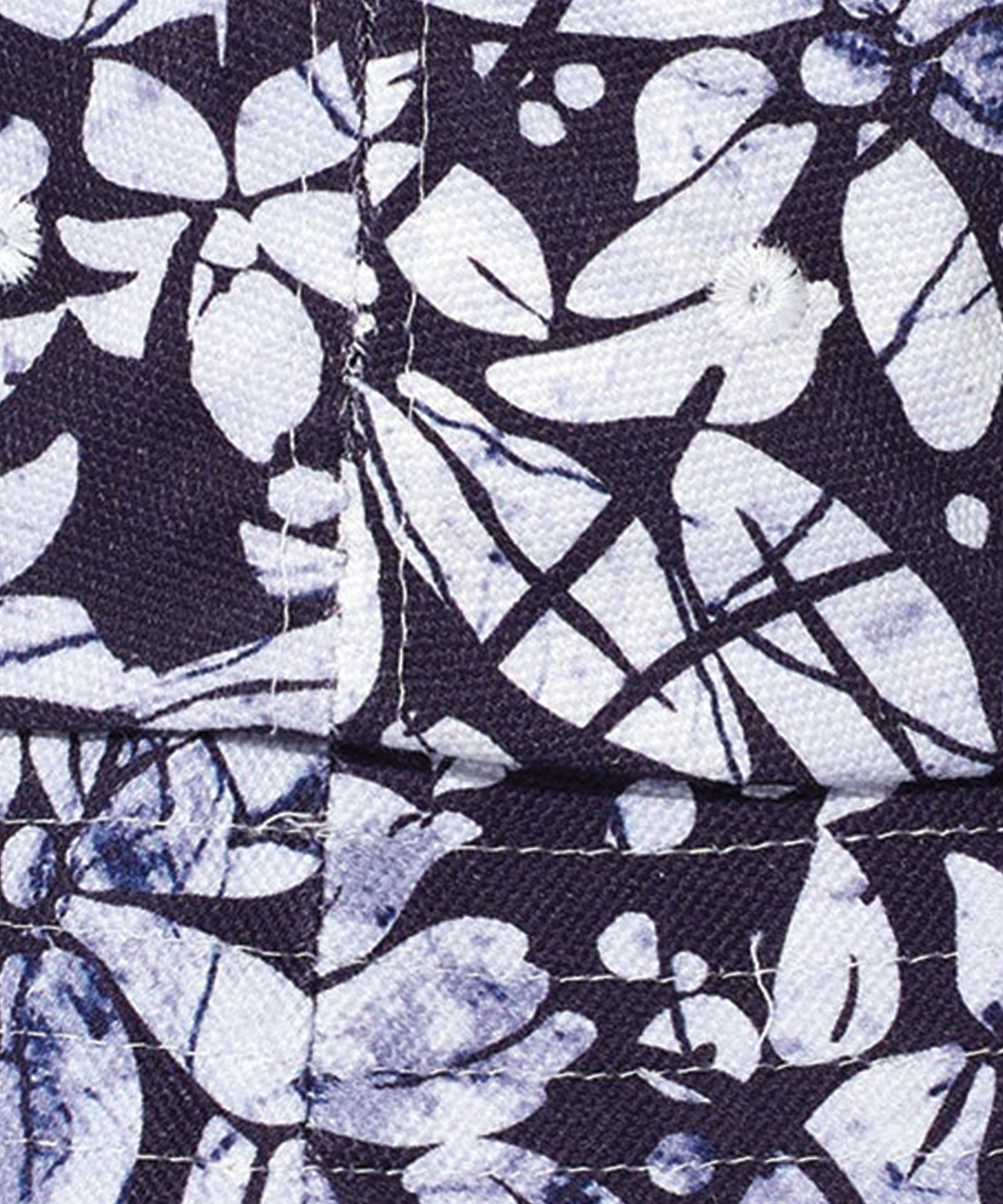 Batik Floral Bucket Hat in color Indigo