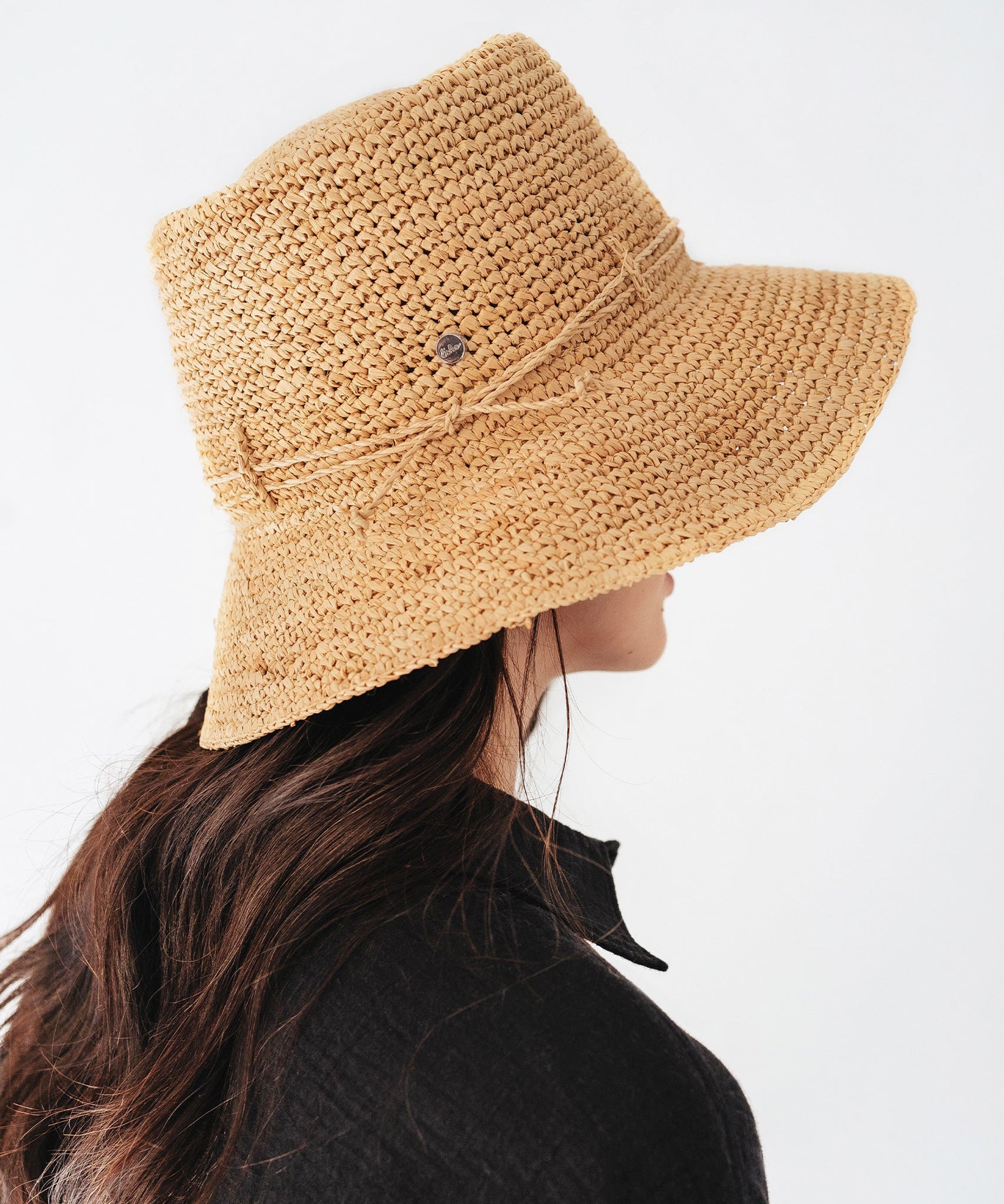 Packable raffia hot sale sun hat