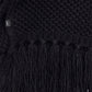 Chunky Scarf With Fringe in color Black