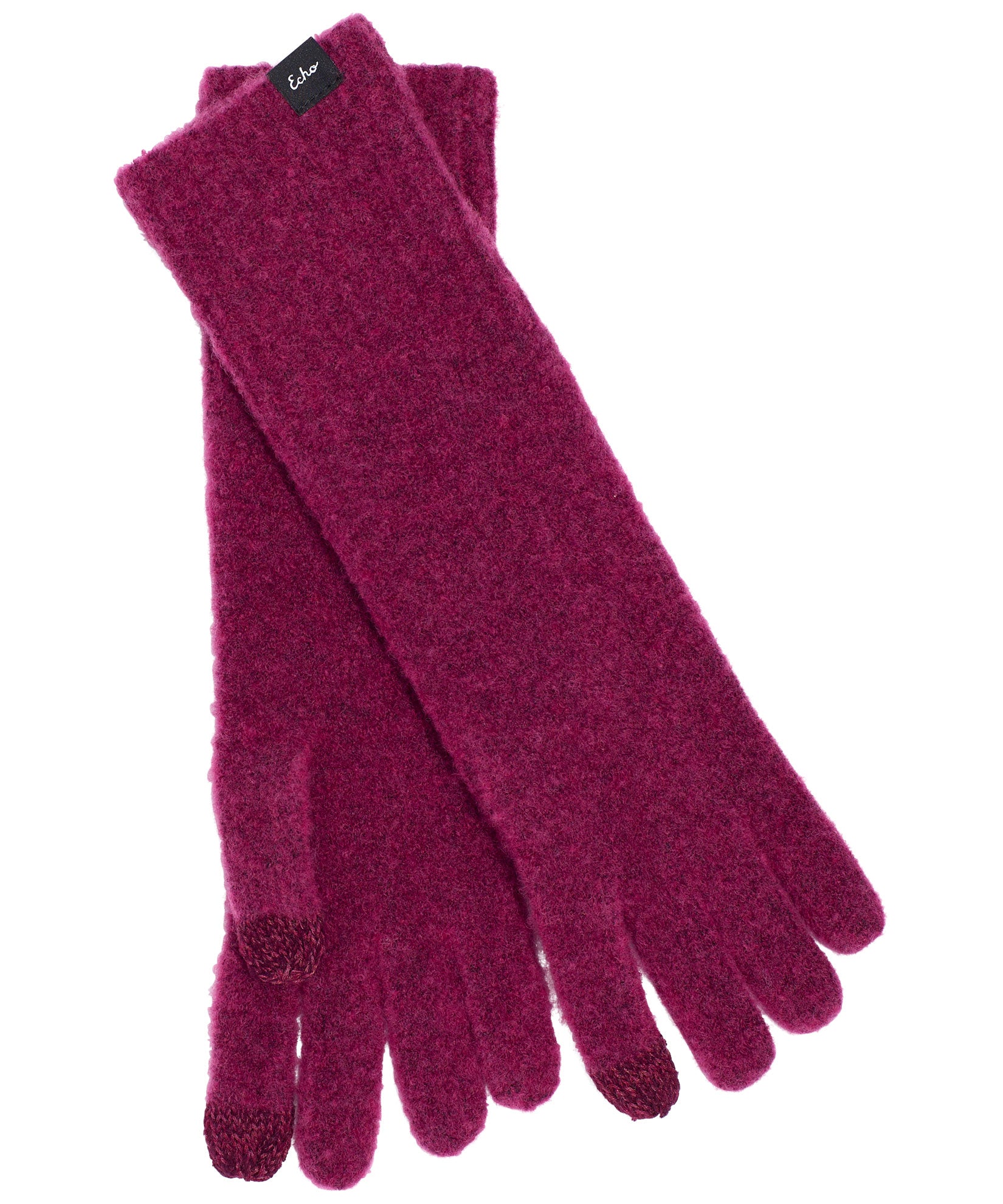 Rib Cuff Glove in color Boysenberry